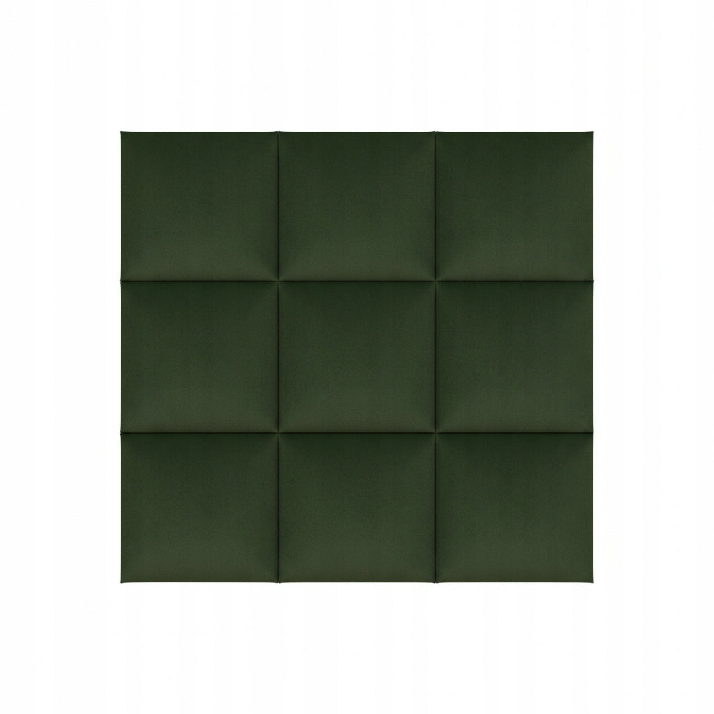 PANELE TAPICEROWANE 30X40 CM WELUROWE ŚCIENNE ZIELONE WEZGŁOWIE