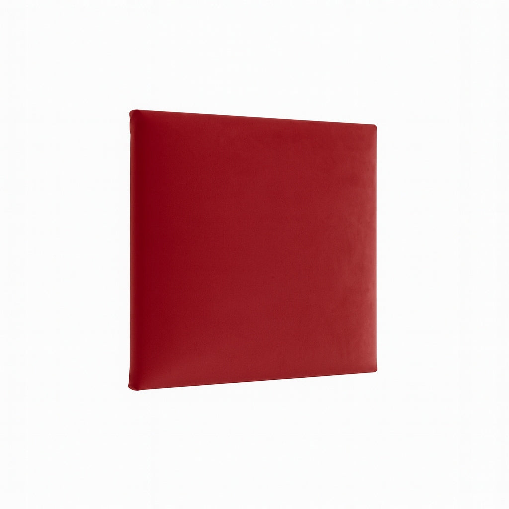 PANELE TAPICEROWANE 30X40 CM WELUROWE ŚCIENNE CZERWONE WEZGŁOWIE