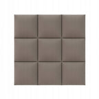 PANELE TAPICEROWANE WELUROWE ŚCIENNE SZARE WEZGŁOWIE