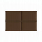 PANELE TAPICEROWANE 30X50 CM WELUROWE ŚCIENNE BRĄZ WEZGŁOWIE