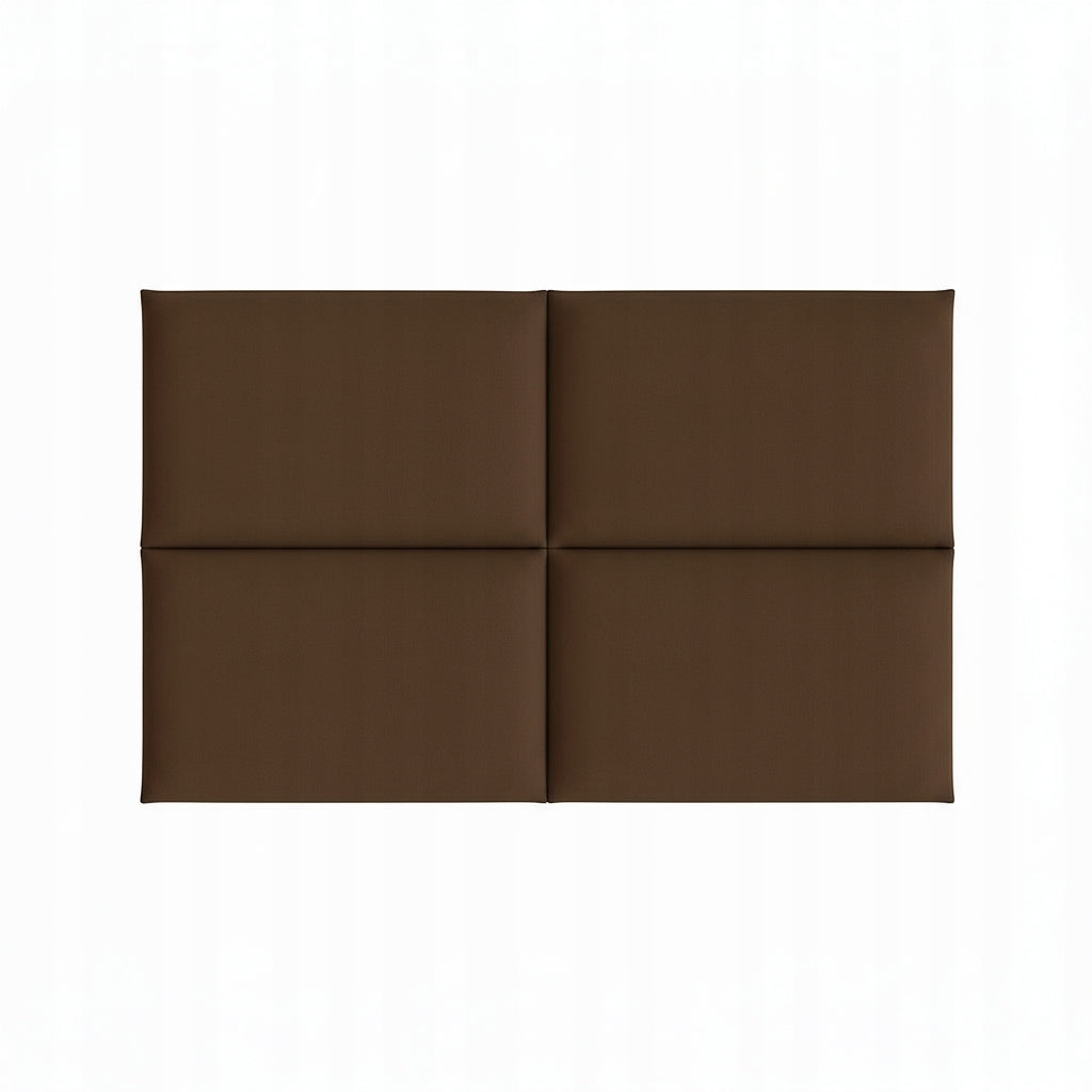 PANELE TAPICEROWANE 30X50 CM WELUROWE ŚCIENNE BRĄZ WEZGŁOWIE