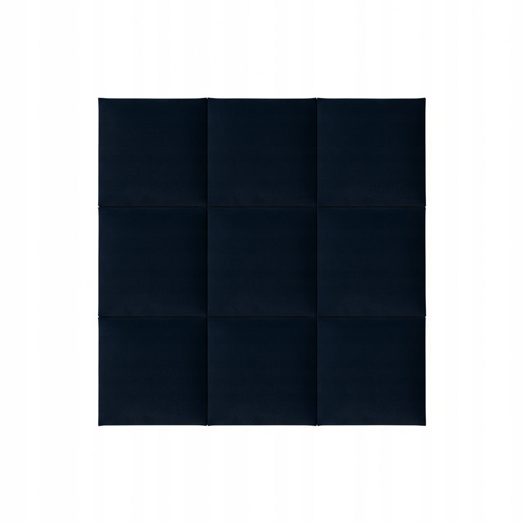 PANELE TAPICEROWANE 30X40 CM WELUROWE ŚCIENNE GRANATOWE WEZGŁOWIE