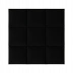 PANELE TAPICEROWANE WELUROWE ŚCIENNE CZARNE WEZGŁOWIE