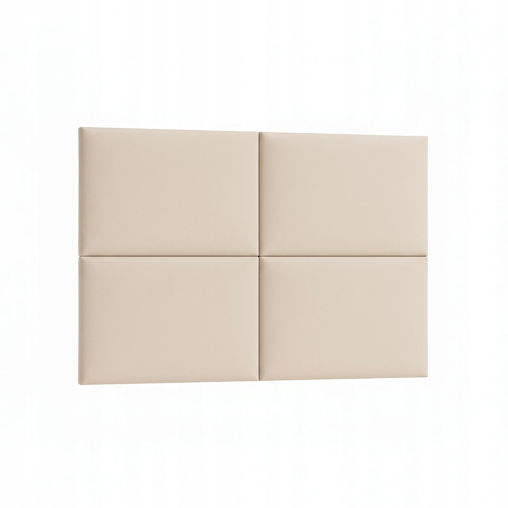 PANELE TAPICEROWANE 30X50 CM WELUROWE ŚCIENNE BIAŁY WEZGŁOWIE