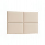 PANELE TAPICEROWANE 30X50 CM WELUROWE ŚCIENNE BIAŁY WEZGŁOWIE