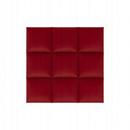 PANELE TAPICEROWANE WELUROWE ŚCIENNE CZERWONE WEZGŁOWIE