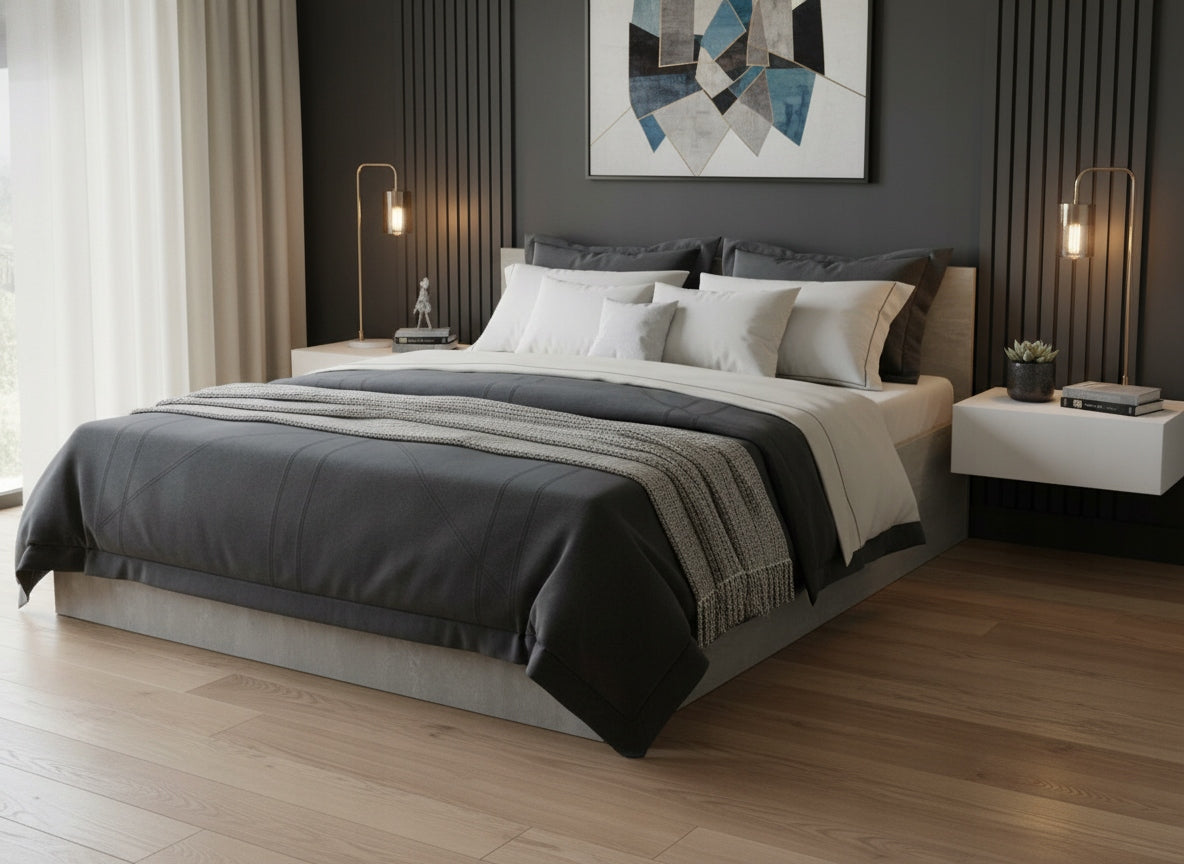 ŁÓŻKO PODNOSZONE BETON + STELAŻ METALOWY + POJEMNIK