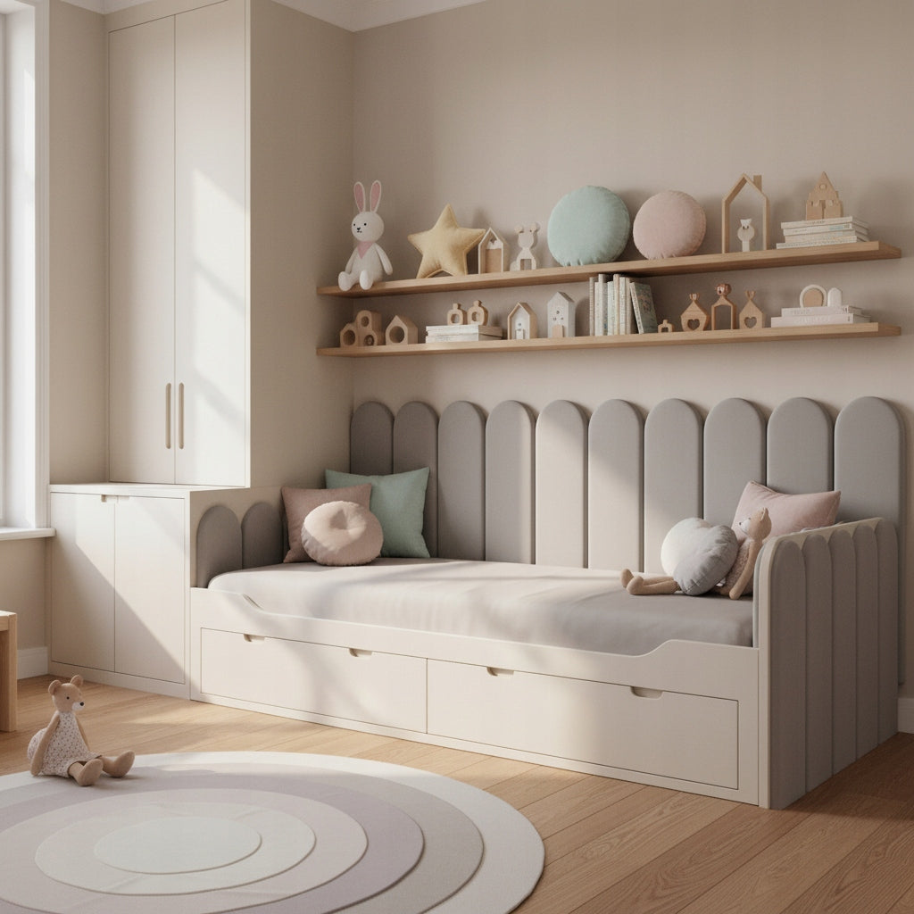 PANELE TAPICEROWANE WELUROWE ŚCIENNE SZARE WEZGŁOWIE