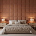 PANELE TAPICEROWANE WELUROWE ŚCIENNE RÓŻ INDYJSKI WEZGŁOWIE