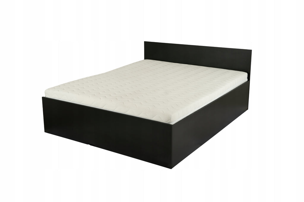 ŁÓŻKO PODNOSZONE CZARNE + STELAŻ METALOWY + POJEMNIK