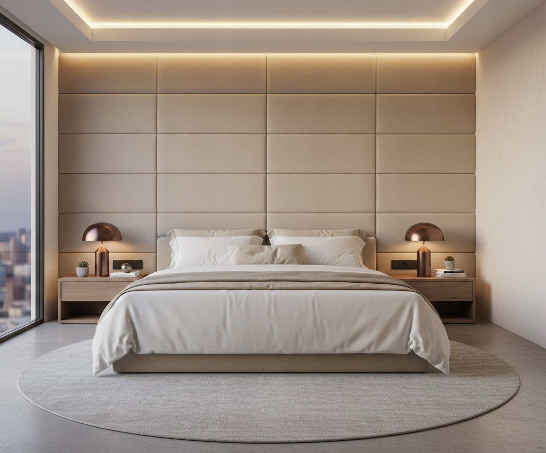 PANELE TAPICEROWANE 30X70 CM WELUROWE ŚCIENNE BIAŁE WEZGŁOWIE