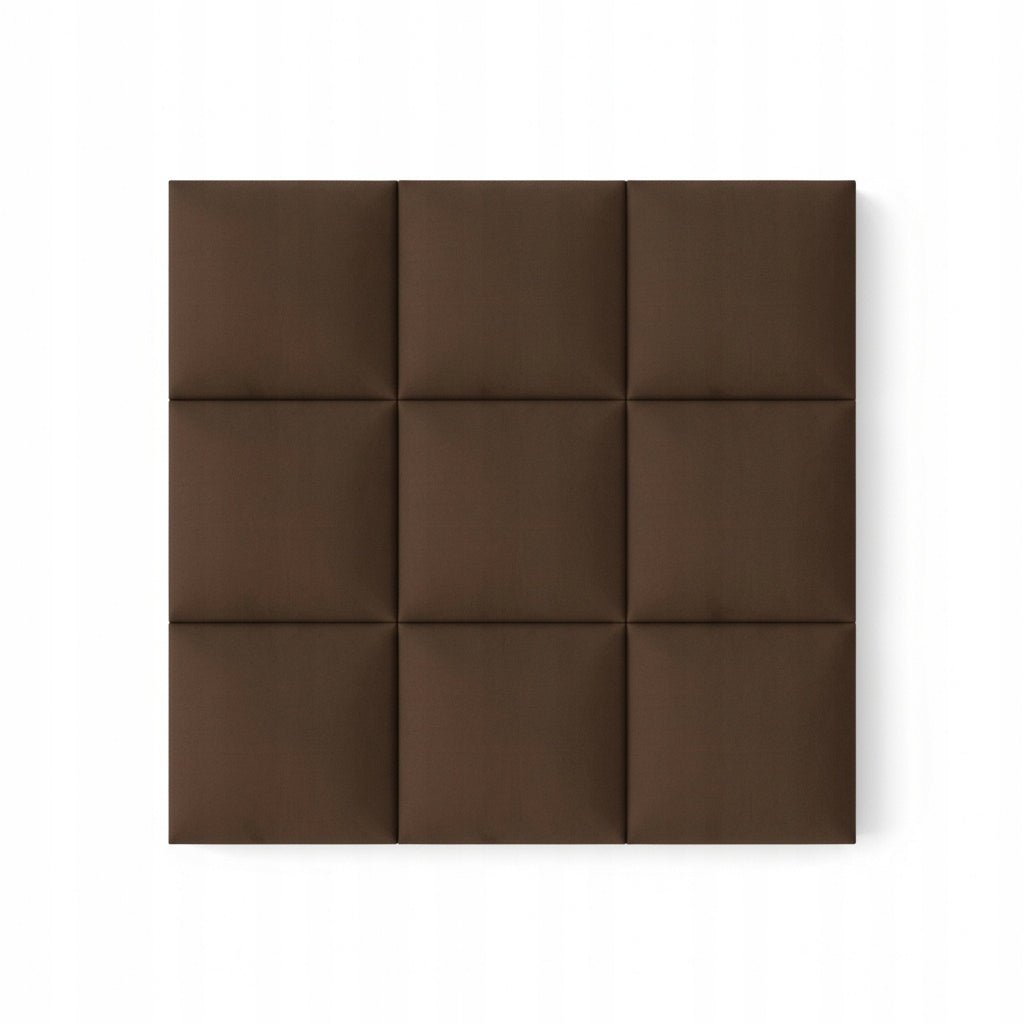 PANELE TAPICEROWANE 30X40 CM WELUROWE ŚCIENNE BRĄZ WEZGŁOWIE