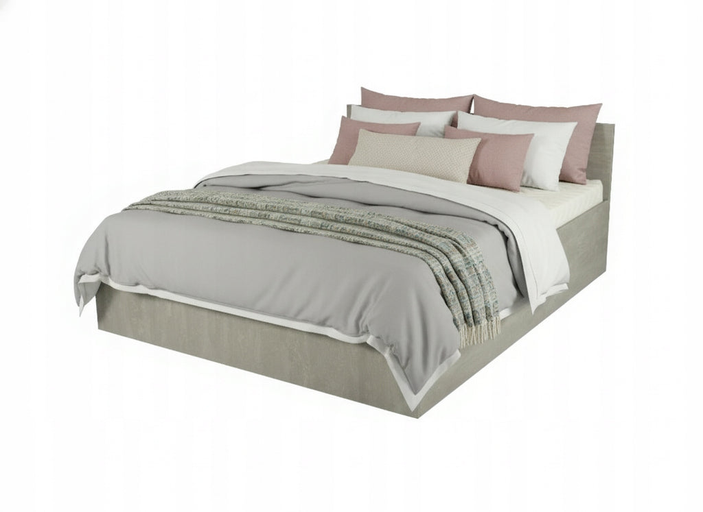 ŁÓŻKO PODNOSZONE BETON + STELAŻ METALOWY + POJEMNIK